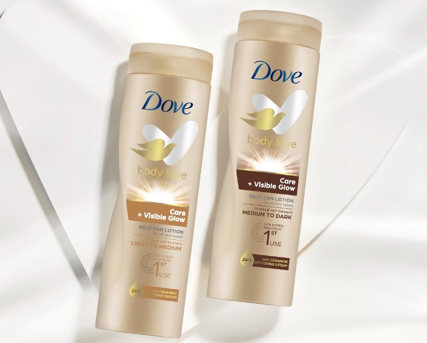  Dove Care&Visible Glow samoopalovací tělová mléka